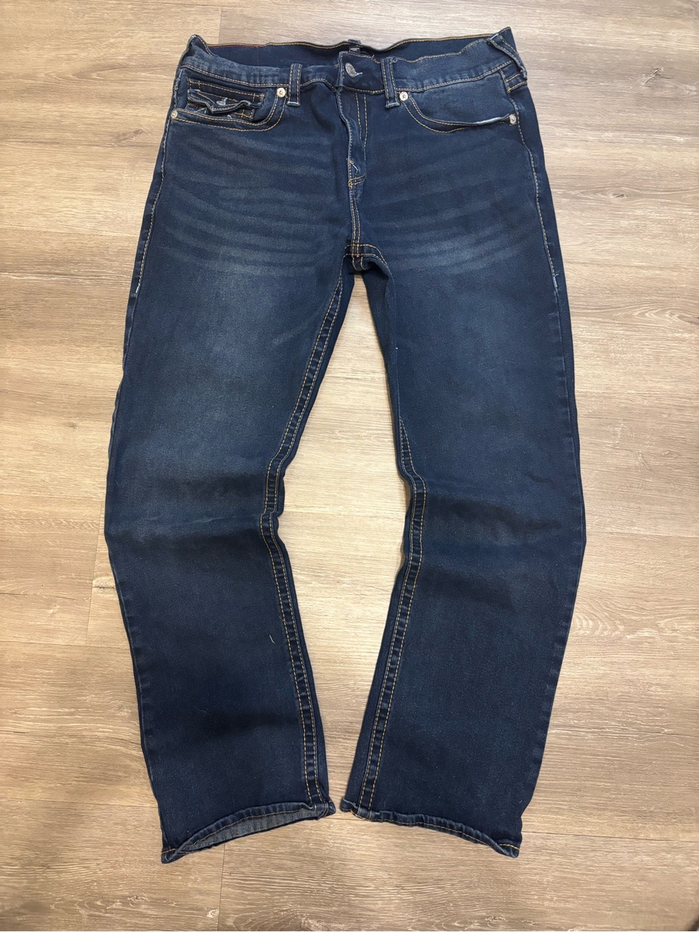 True Religion Men's Indigo Straight Jeans